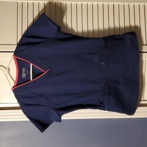 XS Navy scrub top